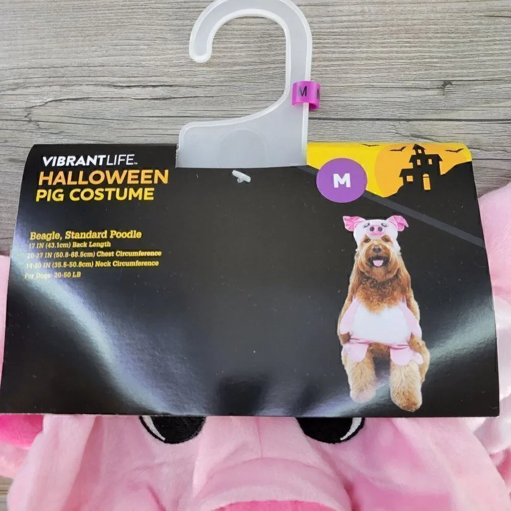Vibrant Life Pig Dog Costume Sz M